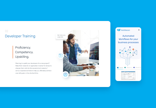 Defining the web identity for a IT Services company