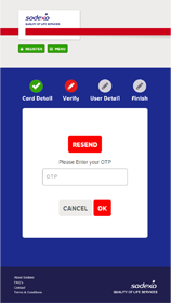 sodexo - one time password